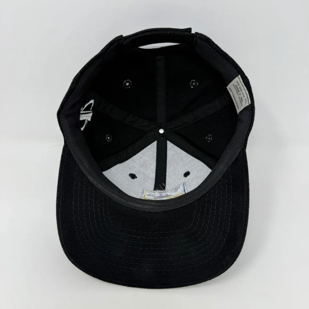 Vintage Logo 7 NFL CBS Sports Hat‎ Black Adjustable Strapback Cap One Size